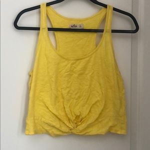 Hollister yellow crop top